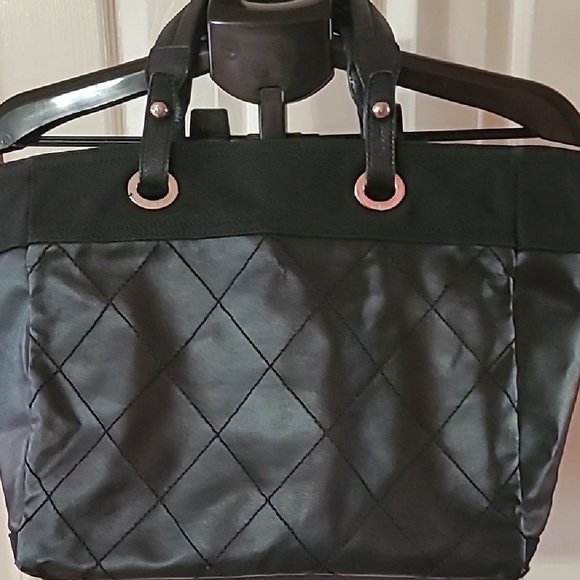 Chanel Black Paris Barritz Quilted Leather Tote with Silver Hardware - Picture 2 of 6